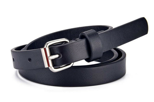 New Girls Kid Children Thin Slim Synthetic Leather Pants dress Buckle Belt