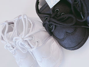 Baby Boy White Or Black Christening Wedding Formal Party Satin First Shoes