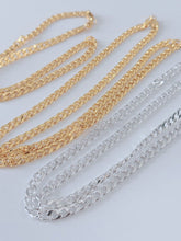 6mm Men Women Hiphop 18K Gold Plated Classic Flat Link Curb Chain Necklace