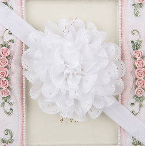 Baby Kids Children Girl Christening Shower Lace Flower Hair Head band headband