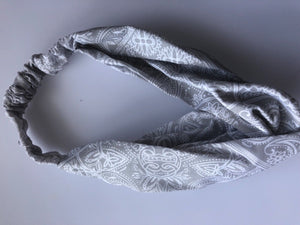 Women Girl Retro Twist cross Hip hop dance Paisley Bandana Hair Headband Scarf