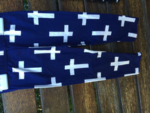 Kids Girls Children Fashion Cotton Funky The Cross Print Navy Pants leggings