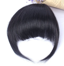 Women Girl Party Clip on Blunt Bang Front Fringe only Hair extension Wigs Piece