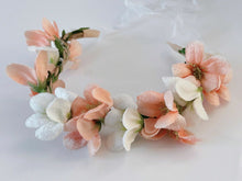 Women Flower Girls Boho Party Leaf orchid Braided hair headband Garland Tiara