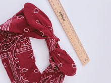 Women OR baby boho Hiphop Paisley Bandana Hair Band Bow knot Cotton Headband