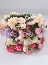 Women Bohemian Rose Bud Flower Leaf Crown hair headband Garland Photogragh Tiara