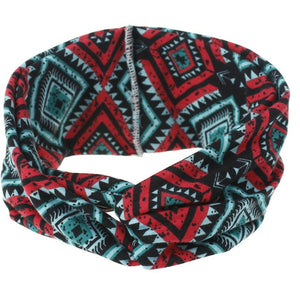 Women Boho Bohemian Party Cross cotton Yoga Gym Comfy Hair head band Bandana