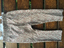 Baby Kids Girls children Funky Leopard animal Print Cotton pants Legging 0-2year WHITE WITH PINK LEOPARD PRINT
