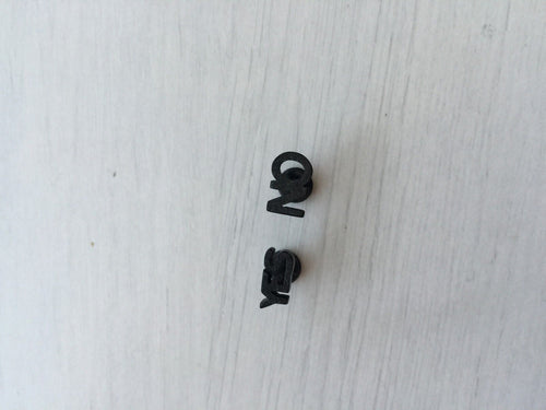 Bling Shine Matte Lady YES and NO 316L Surgical Titanium Piercing Earrings Studs Bling Black