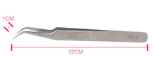 1x Curved or Pointed Hair Extension Fake False Eyelashes Nail Art tweezers Tool