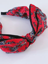 Women Girl Retro 70' 80' boho Bow Paisley Hair Band Headband Wide Wrap Hoop