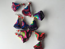 Women Lady Retro Ethic Embroidery Boho Bohemian Hook dangle Ear Drop Earrings