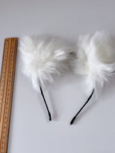 Women Girl Fluffy Fur Cat Kitty fox Bear Costume Ear Party Hair head band Hoop