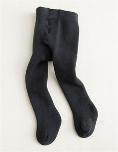 Kids Girls Baby WINTER Super Warm Thermal Fleece Thick Tights Stockings 0-2Y DARK GREY