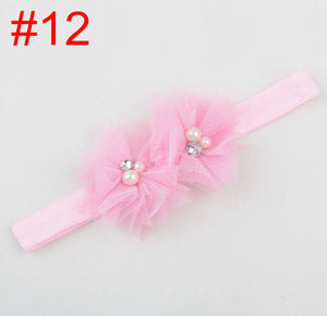 Girls Kid Baby Shower Princess Party Lace Flower Elastic Hair Head Band headband