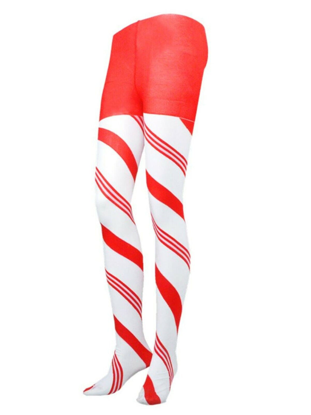 AU Women Christmas Striped Green Red White Pantyhose Tights Costume Stockings