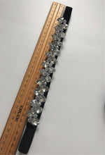 Women Shine Heart Crystal Rhinestone Bling Waist Dress Elastic Belt Waistband