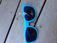 Women Men Vintage 70' 80' Square Shaped Party Eye wear Glasses Sunglasses Sky Blue Color
