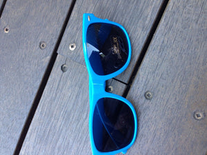 Women Men Vintage 70' 80' Square Shaped Party Eye wear Glasses Sunglasses Sky Blue Color