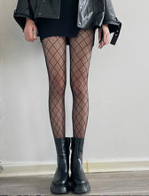 Women Sexy Gothic Party Fish Net Fishnet Cross check Stockings Pantyhose Tights Small Check