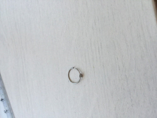 Slim Women Nose studs Ear 316L Surgical Titanium Piercing Earrings Hoop ring 1 PIECE Heart