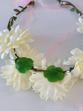 Women Daisy Flower Leaf Boho Party Wedding Beach Crown hair headband Garland