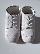 Baby Boy White Black Wedding Formal Party Synthetic leather Rubber Bottom Shoes