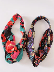 Women Boho Bohemian Cross Twist hair head headband band Scarf Wrap Bandana