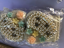 Women Lady Heart Stretch Crystal bling Pearl Flower Heart Waist Band Belt wrap