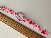 Children Kid Girl Teen Sweet Heart PU Silicone Band Wrist Watch Birthday Gift