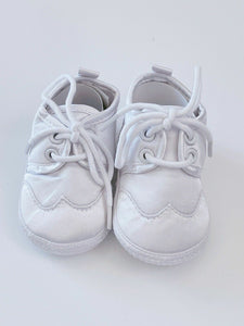 Baby Boy White Or Black Christening Wedding Formal Party Satin First Shoes