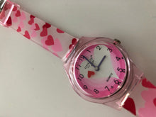 Children Kid Girl Teen Sweet Heart PU Silicone Band Wrist Watch Birthday Gift
