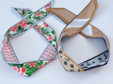 Women Girl retro Boho Paisley Heart Wire bow scarf Hair band headband bandana