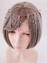 Girl Belly Dance Princess Flower Girl Forehead Hair Chain Tassel Clip Accessory