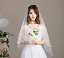Women White Or Black Bride Wedding Simple Raw Lace Head Hair Veil Without COMB