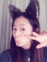 Women Kids Fluffy Fur Fancy Cat Kitty fox Costume Ear Party Hair head band Clips