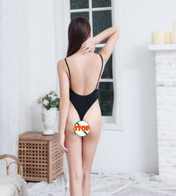 Women Lady Sexy Open Crotch Sheer Strap Chemise Body Leotard Underwear Bodysuit
