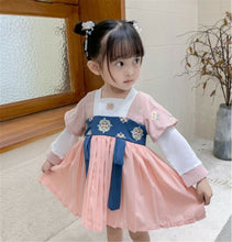 Kid Girl Chinese Asian Chinese Traditional QIPAO Costume Han Tang Pink Dress