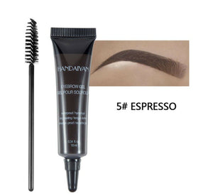 AU Waterproof Eyebrow Tattoo Lasting Liner Tint Liquid Gel Cream Tube Brush