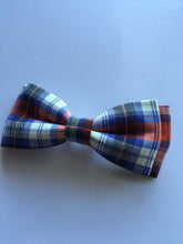 Baby Boys Kids Children Party School Cotton Check bow tie Necktie bowtie Pin Purple Orange Check