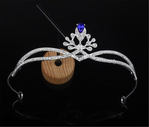 Women Girls Party Prom Crystal Slim Simple Princess Tiara hair head band Crown