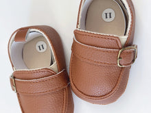 Baby Boy White Brown Black Wedding Formal Party Synthetic leather Soft Shoes