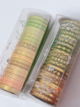 AU 20 Rolls Sticky Washi Tape Papers Gilding Scrapbooking Journal Note Stickers