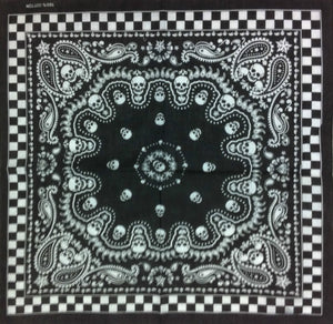 Halloween Party Skull Skeleton Pirate Black Scarf Hair head band Wrap Bandana
