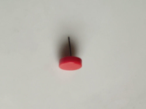 1x Colorful Neon Acrylic Ear Taper Round Stretcher Look Studs Piercing Earrings 10mm in Red