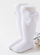 Girls Kid Baby Ruffle Bow knees Calf High Cotton long Socks Tights 0-7 Years