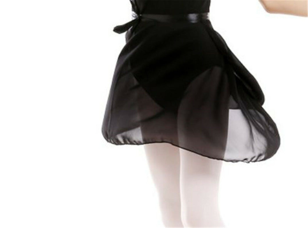 Girl Lady Ballet Jazz Dance Skate Gymnastics Leotards Chiffon Wrap Skirt Only