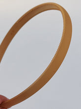 Women Girl School Matte Polished Simple Plastic Hair head band headband Hoop Ginger Yellow Headband