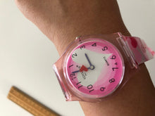 Children Kid Girl Teen Sweet Heart PU Silicone Band Wrist Watch Birthday Gift