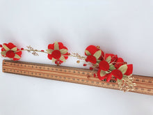 Women Girl Dance Rose Party Hair Band Wear Flower leaf Fascinator Clip Tiara